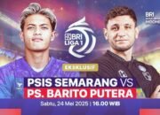 Prediksi Skor PSIS Semarang vs Barito Putera 24 Mei 2025