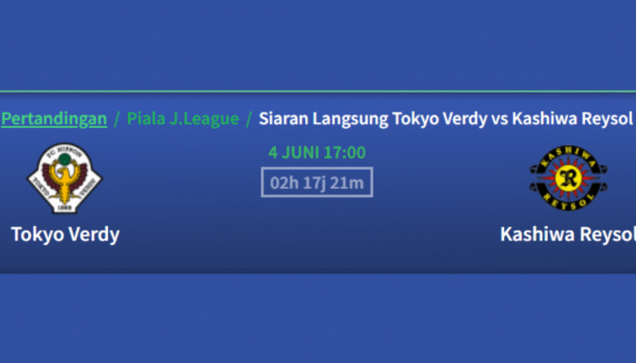 Prediksi Skor Tokyo Verdy vs Kashiwa Reysol Pada 04 Juni