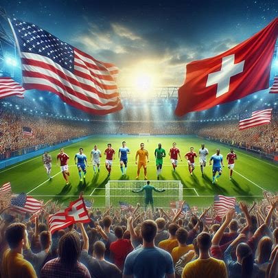 sepak bola Amerika Serikat melawan Swiss
