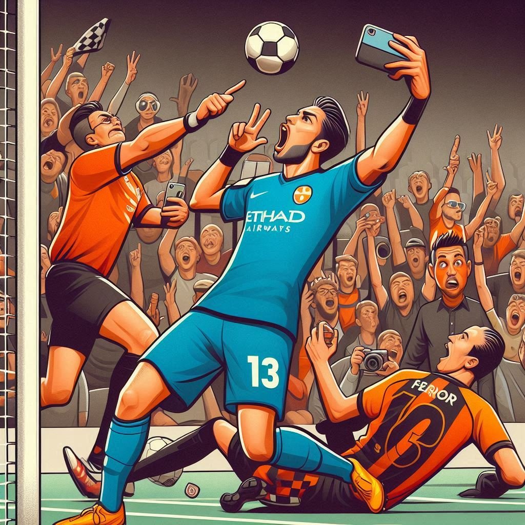 Pemain Diskors karena Selfie Saat Selebrasi Gol