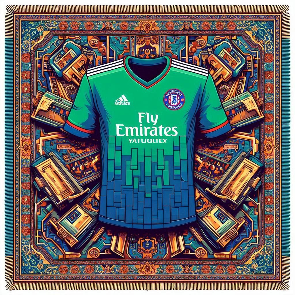 Klub Bola Pakai Jersey Motif Karpet Jadi Sorotan