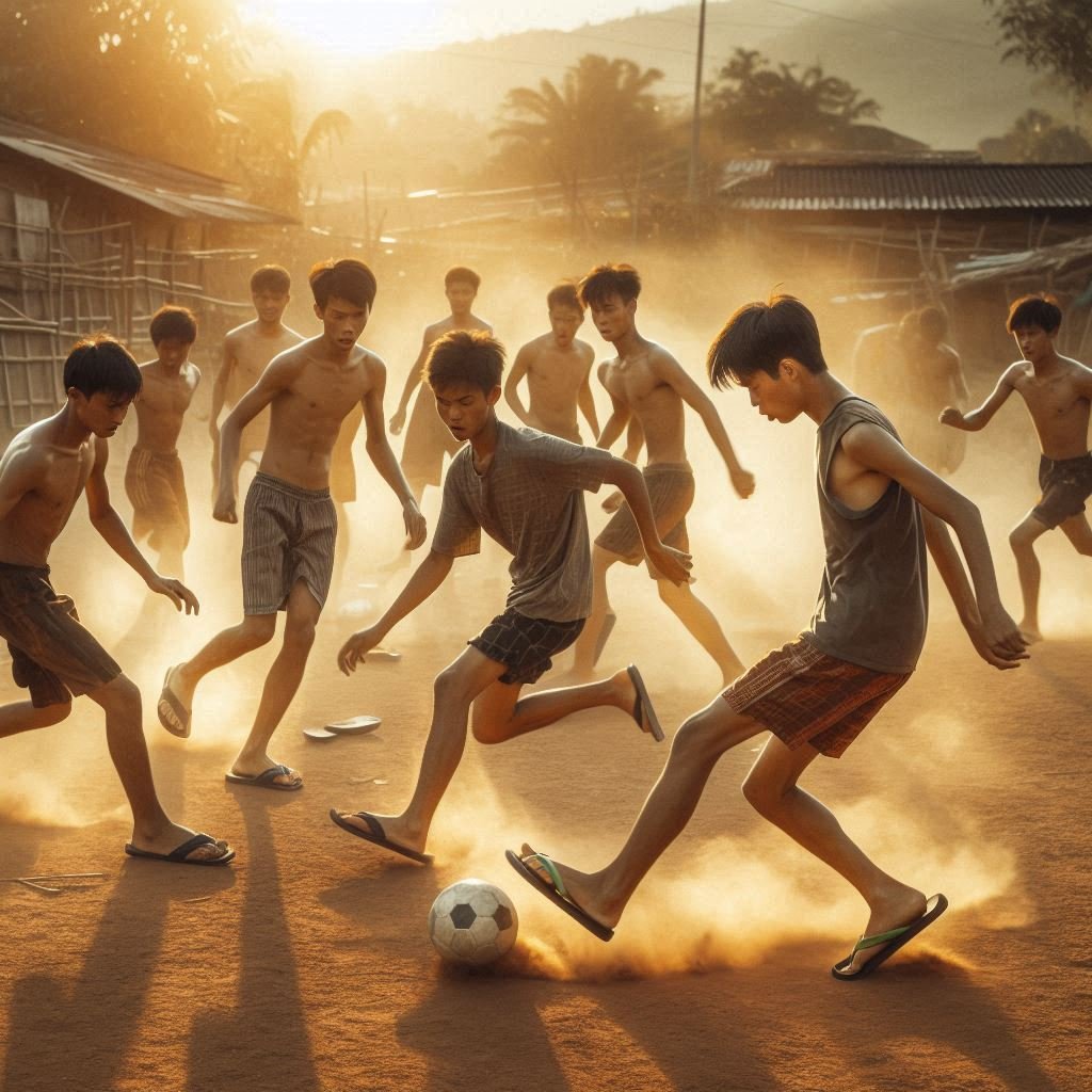 Pertandingan Sandal Viral: Serunya Main Sepak Bola Cuma Pakai Sandal!