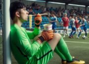 Tidak Masuk Akal! Kiper Santai Makan Mie Saat Bola Mengancam Gawang!