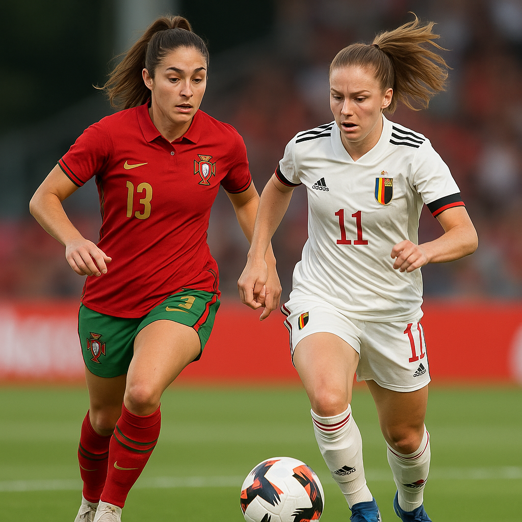 Wanita Portugal vs Wanita Belgia